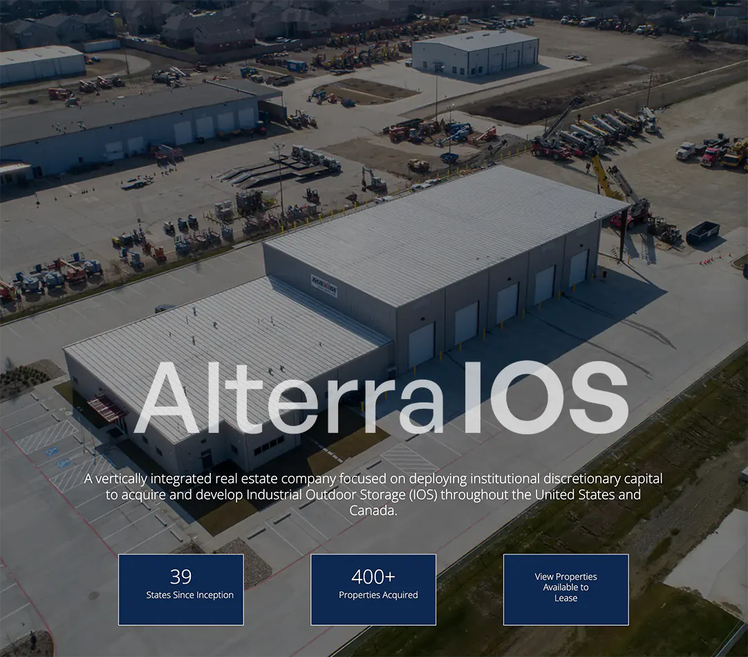 Alterra IOS Industrial Outdoor Press Release Storage